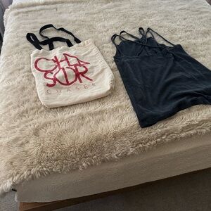 CHASER Midnight Blue Crisscross Tank